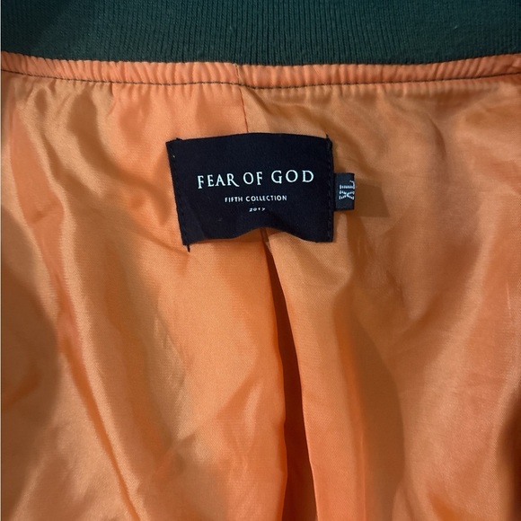 fear of god essentials Bomber Fourth Collection Green Size XL (074) - Picture 8 of 9